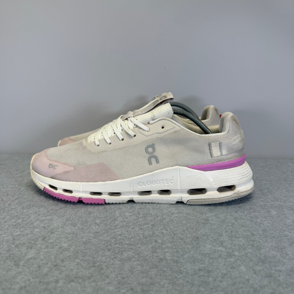 On Running Cloudgo Womens Shoes Size 9 White Pink Athletic Low Top Sneakers